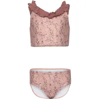 Mikk-Line Bikini - Nougat m. Blommor - - 104/110 - Bikini