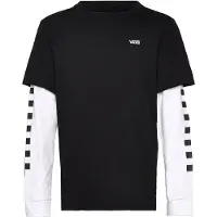 Vans Långärmade T-shirts LONG CHECK TWOFER pojkar - Svart - 16 Jahre