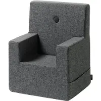 By KlipKlap Fåtölj - Kids Chair XL - Blue Grey w. Grey - - One Size - Stol