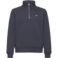 Gant Sweatshirt - Shield Halv dragkedja - Evening Blue - - 11-12 år (146-152) - Sweatshirt