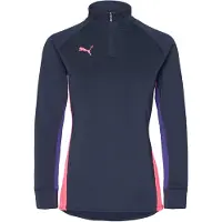 Puma Träningströja IndividualBlaze 1/4 Blixtlås - Club Navy/Lila Dam, storlek X-Small