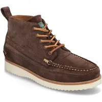 Ralph Lauren för män. 812945353002 Ranger arbetskängor i brunt mockaskinn (44), Karta, Före, Nyckelband, Casual