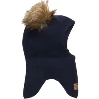 Mikk-Line Balaclava - Ull - Blue Nights m. Tofs - - 74/80 - Balaklava - Singel