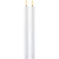 Sirius Home Sirius Sille uppladdningsbart kronljus vit - Ø 2 cm - H 25 cm - 2 st