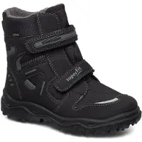 Superfit Snöboots 'Husky' mörkbrun / grå / pastelllila / vit