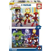 Educa Pussel - 2x48 Delar - Spidey &amp; His Amazing Friends - - One Size - Pussel