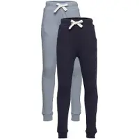 Minymo Sweatpants - 2-pack - Ashley Blue/Marinblå - - 5 år (110) - Sweatpants