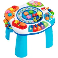 WINFUN Aktivitetsbord Med Tåg Och Piano (spanska)