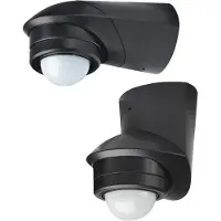 Grothe 94534 PIR-rörelsedetektor Utanpåliggande 240 ° Relä Svart IP55