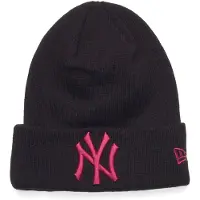 New Era Mössa - Stickad - New York Yankees - Svart/Rosa - - 4-6 år (104-116) - Mössa