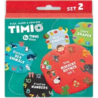 Timio Disc set 2 - Barnsånger, Havsdjur, Tal, Former och frukt - - One Size - Leksaker