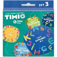 Timio Disc set 3 - Äventyr, Alfabetet, Grönsaker och Tid - - One Size - Leksaker