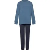 JBS Pyjamas - Bambu - Blå - - 5-6 år (110-116) - Pyjamas 2-delad