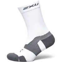 2XU Vectr Cushion Crew Socks White/Grey