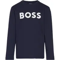 BOSS Tröja - Marinblå m. Vit - - 6 år (116) - Tröja