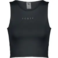 SCOTT - Trail running-kläder dam - Endurance Crop Top W Black för Unisex - Storlek M - Svart