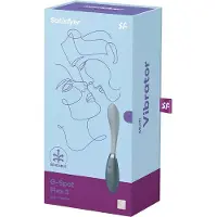 Satisfyer - G-punkt vibrator - böjbar - uppladdningsbar - grå