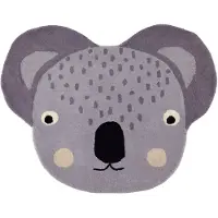 Oyoy Matta - 85x100 cm - Koala - Grå - - One Size - Filt