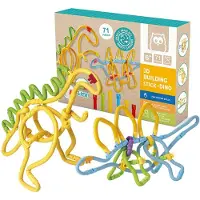 Eurekakids 3d-konstruktionsspel Med Mjuka Dinosauriebitar 71 Bitar
