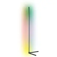 Calex Smart LED-golvlampa med fjärrkontroll RGBW Floorlamp, dimbar, Svart, Vardagsrum / matsal, Syntetmaterial, Modern