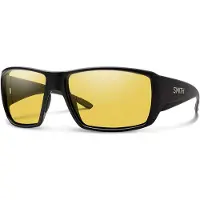 Smith Guide'S Choice Matte Black Solglasögon cp glass plrzd low lt ylw