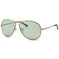 Ocean Sunglasses Leather Polariserade Solglasögon