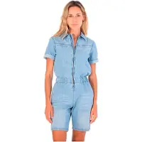 Hurley Oceancare Denim Kortärmad Romper