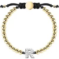 La Petite Story Boules Letter R Armband