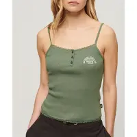 Superdry Essential Button Down ärmlös T-shirt