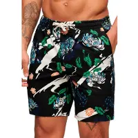Superdry för män. M7110432A Bermudashorts svart (L), Casual, Bomull