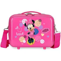 Joumma Bags for girl. 2053921 Toilet bag adaptable to Minnie Heart trolley -29x21x15cm (OSFA), Pink, ABS / Polycarbonate, children's fashion