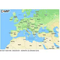 C-MAP Karta över Adriatiska Havet Och Joniska Havet