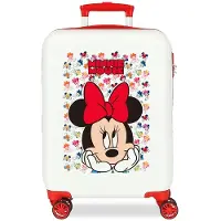 Disney for girl. 2611721 Cabin suitcase Minnie Diva white, red -38x55x20cm (OSFA), Casual, ABS / Polycarbonate, children's fashion