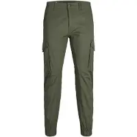 Jack & Jones Byxor - JpstPaul - Noos - Olive Natt - - 7 år (122) - Byxor - Bomull