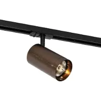 QAZQA Modern spotlight mörk brons för ljusrampssystem 1-fas 70 mm - Iconic Jeana Luxe