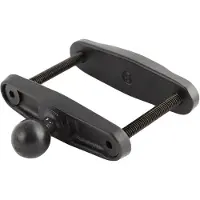 Ram Mounts 3´´ Bred Fyrkantig Stolpklämma Bas