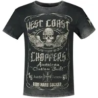West Coast Choppers Ride Hard Sucker Vintage T-shirt Med Korta ärmar
