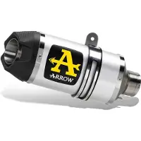 Arrow Indy Race Aluminium Dark With Carbon End Cap Husqvarna Svartpilen/vitpilen 125 ´21-22 Homologerad Ljuddämpare
