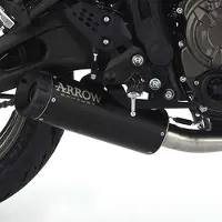 Arrow Rebel With Aluminium Dark End Cap Yamaha Xsr700 ´21-22 Homologerad Ljuddämpare