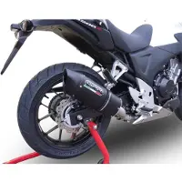 Gpr Exhaust Systems Furore Evo4 Nero Honda Cb400 X 2019-2024 E5 Oval Homologerad Slip On Ljuddämpare