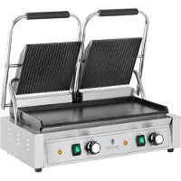 Royal Catering Kontaktgrill - Dubbel - Räfflad/slät - - 3,600 W