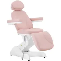 Physa Elektrisk behandlingsstol - 4 motorer - 350 W - 187 x 57 x 65 - 91 cm - 150 kg - Rosa / vit