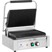 Royal Catering Kontaktgrill - 2200 W - Räfflad