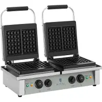 Royal Catering Våffeljärn - 2 x 2000 W - Rektangulärt