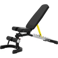 Gymrex Träningsbänk med lutning - upp till 150 kg - justerbar - 80 - 180° lutning - hopfällbar