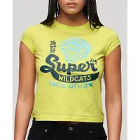 Superdry Varsity Burnout Cap T-shirt Med Korta ärmar