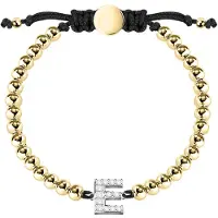 La Petite Story Boules Letter E Armband