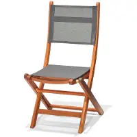 Chillvert Napoles Fsc Fällbar Stol I Eukalyptus Och Tyg 50.65x49.6x93.2 Cm