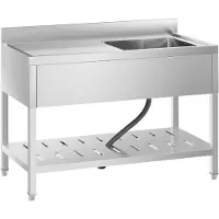 Royal Catering Diskho - 1 ho - Rostfritt stål - 120 x 60 cm