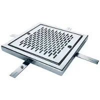 AstralPool Rostfritt Stål 00284 Aisi304 Avloppsrist I 200x200mm